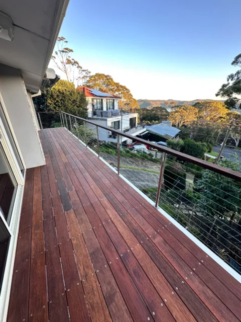 Bilgola Plateau Elevated Merbau Balcony Rebuild after