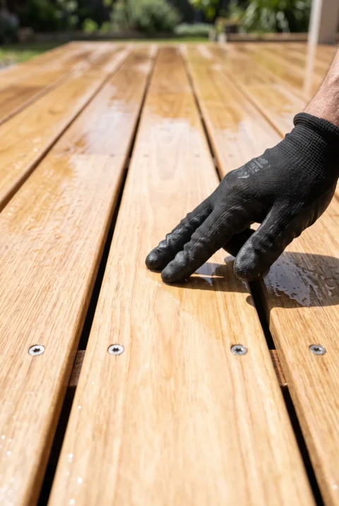Deck inspection after a neutralising treatment