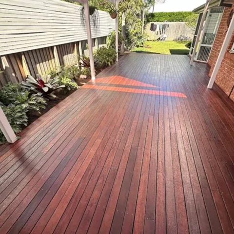 Restored timber deck in Sydney