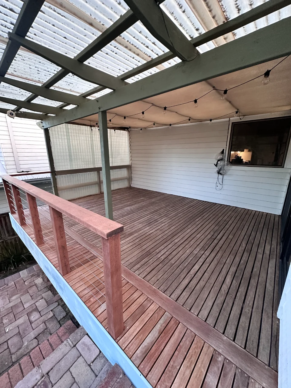 Deck Maintenance, condition before