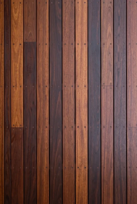 Oiled deck top view