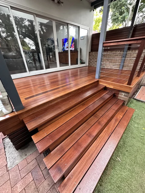 Properly repaired deck stairs in Sydney