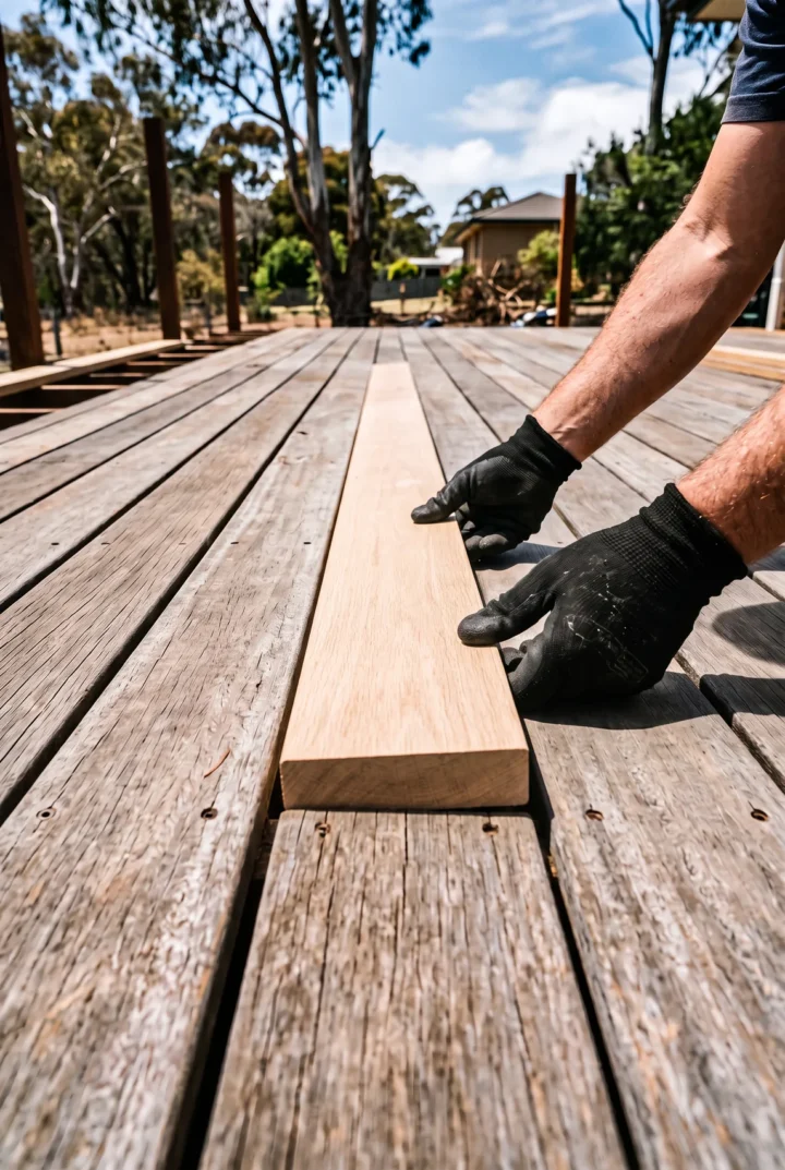 Timber deck board replacement