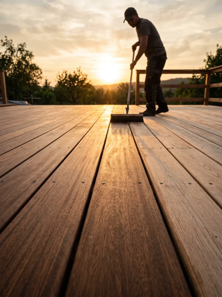 Timber deck recoating in Sydney