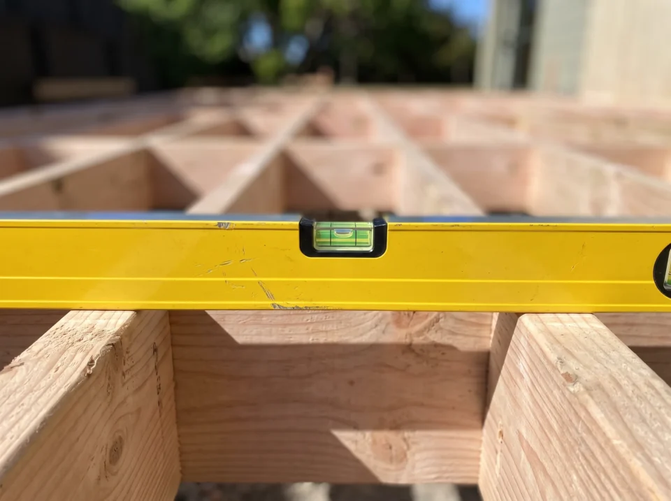 Timber deck subframe with the engineering precision